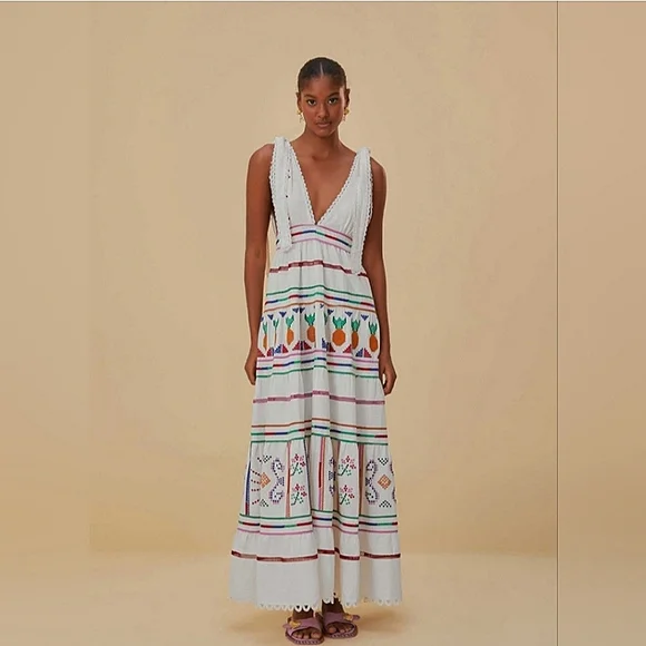 Farm Rio Embroidered Maxidress - Picture 2 of 6
